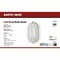 Nuvo LED Oval Bulk Head Fixture - White Finish with White Glass 62/1410 - alternate 2